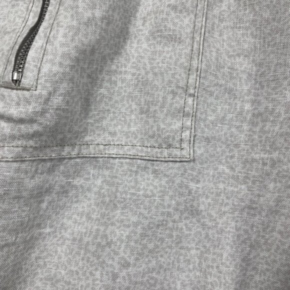 Athleta Linen Pants Jogger Womens Size 16 Gray Mirco Cheetah Abalone Summer - Picture 5 of 11